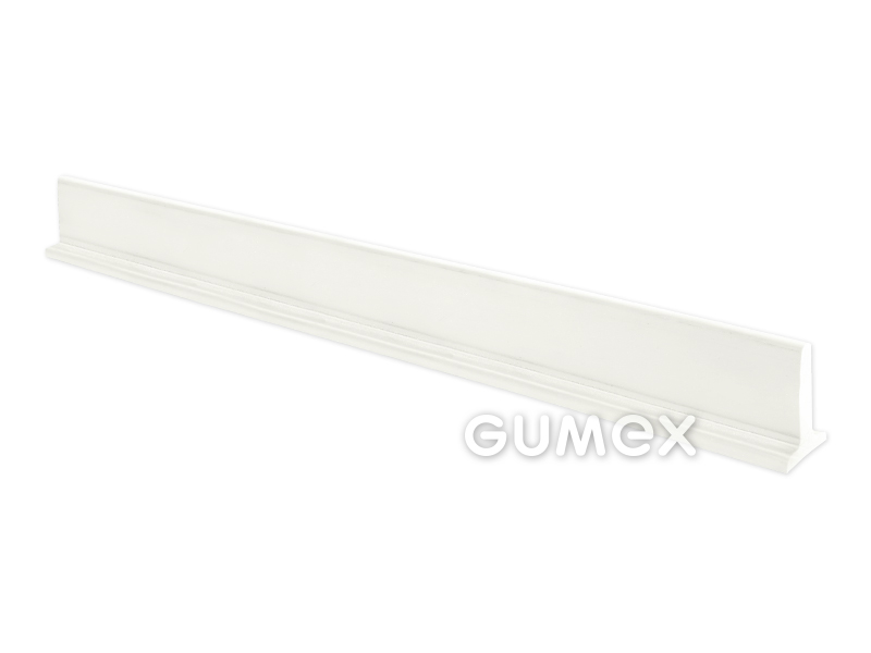 Kunststoff Querträger für Lebensmittel, Höhe 20mm, ohne Textileinsatz, PVC, weiß, 